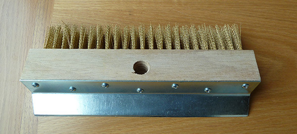 Brass oven brush